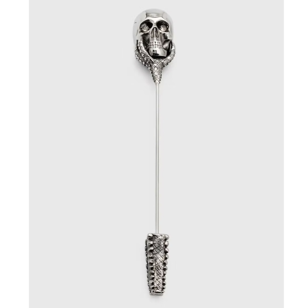 Alexander McQueen Men's Victor Skull Lapel Pin